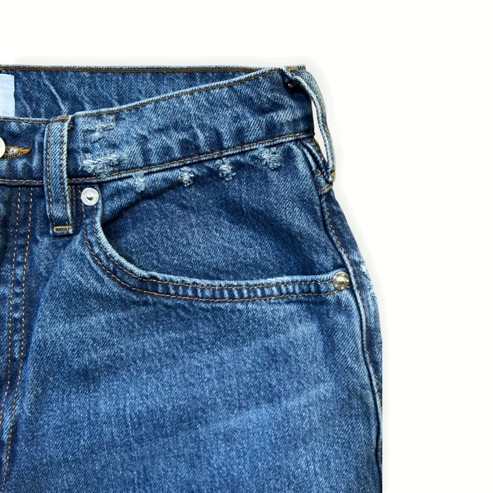 FRAME Le High 'N' Tight Faded High-Rise Tapered Jeans, 28” - Picture 9 of 13